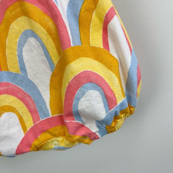 Tea Collection Rainbow Ruffle Romper 12-18 Months - Picture 3 of 7